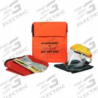 PIG OBSIDIAN Battery Containment Bag Kit: 14 in x 16 1/2 in, Orange, High Visibility (MPN BAT323). Key specifications — Brand: PIG OBSIDIAN; Includes: Smoke Contaminent Bag.