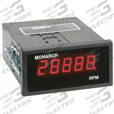 MONARCH Panel Tachometer: 5 RPM Min RPM, 99,999 RPM Max RPM, 0.005% of Reading RPM Accuracy - Panel Mount Tachometers