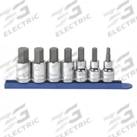 GEARWRENCH Socket Bit Sets: 1 - 25 Pieces, 1/2 in Drive Size, 7 Pieces, 6 mm to 19 mm Tip Size Range (MPN 80720). Key specifications — attr1216280: Fixed Insert; attr1216283: GEARWRENCH; attr1225718: 6 mm to 19 mm; attr1227491: 1/2 in.
