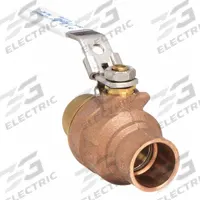 APOLLO Manual Two-Way Ball Valve: 1 1/4 in Size, Brass/Bronze, Straight, Sweat x Sweat, Two-Piece (MPN 77CLF20627A). Key specifications — Brand: APOLLO; Handle: Locking Lever.