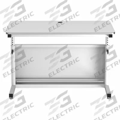 VERSADESK Standing Desk: White, Wood, 48 in Overall Wd, 30 in Overall Dp - Manual Adjustable-Height Desks