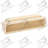 SUGATSUNE Recessed Pull Handle: Snap-In, Plastic, Ivory, Tray, 3.9 in Overall Lg, Rectangular (MPN ATS-100-IV). Key specifications — Mounting Type: Snap-In; Brand: SUGATSUNE; Color: Ivory; Finish: Matte; Material Family: Plastic.