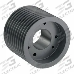 APPROVED VENDOR V-Belt Pulley: 5V900, 10 Groove, 9 in OD, Bushed Bore, F, For 5V/5VX Belt Section (MPN 105V900F). Key specifications — Pulley Industry Number: 5V900; Pitch Diameter: 9 in (5V); For Belt Section (broad, with similar types): 5V or 5VX.
