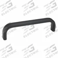 JW WINCO Pull Handle: Threaded Holes, Aluminum, Black, 13.78 in Mounting Hole Center to Center (MPN 668-30-362-A-SW). Key specifications — Screw Size: M5; Brand: JW WINCO; Color: Black.