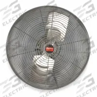 DAYTON Mounted Fan: 18 in Blade Dia, 115V AC, 1/16 hp Motor HP, Ceiling/Wall Mount, Non-Oscillating (MPN 1ZCN7). Key specifications — Brand: DAYTON; Voltage: 115V AC; Number of Speeds: 1; Fan Mounting Location: Wall; Oscillation: Non-Oscillating; Mounting Type: Bracket.