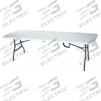APPROVED VENDOR Folding Table: Rectangle Table Shape, White Tabletop, 29 in Dp, 96 in Wd, 30 in (MPN 12F613). Key specifications — attr1035217: Gray; attr1035250: White; attr1035202: APPROVED VENDOR.