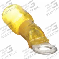 VELVAC Ring Terminal: Yellow, Heat Shrink Insulation, 3/8 in Stud Size, 12 AWG to 10 AWG Wire Sizes (MPN 37417). Key specifications — Brand: VELVAC.