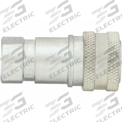 PARKER Hydraulic Quick Connect Hose Coupling: 3/8 in Coupling Size, Steel - ISO B Series Hydraulic Quick-Connect Coupling Bodies