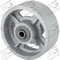 APPROVED VENDOR Caster Wheel: 6 in Wheel Dia., 2 in Wheel Wd, Iron, 1,400 lb Load Rating, Roller (MPN 26Y440). Key specifications — Includes Spanner Bushing: Included; Wheel/Tread Material: Iron; Wheel/Tread Color: Silver; Brand: APPROVED VENDOR.