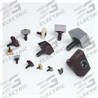 MITEE-BITE PRODUCTS INC Pitbull Clamp: Brass, Blunt Face, M4 Bolt - Blunt-Edge Low-Profile Fixture Clamps