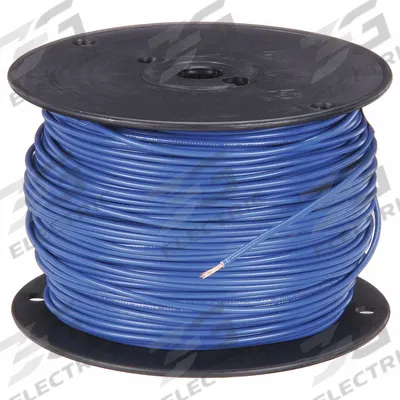 SOUTHWIRE Hookup Wire: 18 AWG Conductor Size, Blue, 500 ft Overall Lg - Machine Tool Wires