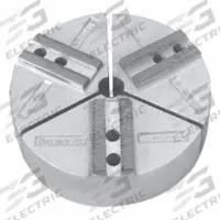 HURON Lathe Jaw: Round, Serrated, Aluminum, For 15 in Chuck, 4 in Ht (MPN AKT215EHFG). Key specifications — Brand: HURON; Mounting Bolt Size: M20.