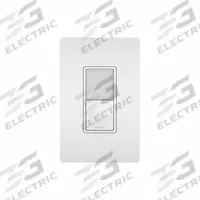 LEGRAND Wall Switch: Rocker Switch, 3-Way, Maintained, White, 120V AC, 15 A (MPN NTL873WCC6). Key specifications — Illuminated: No.