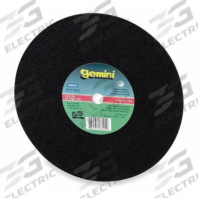 NORTON Abrasive Cut-Off Wheel: Type 1, 10" x 3/32" x 5/8", Aluminum Oxide, 24 Grit - General Purpose Cut-Off Wheels for Carbon & Stainless Steel