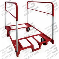 DAYTON Table Cart: 1,000 lb, 48 in L x 36 in W x 52 1/4 in H, For 33 1/2 in Max Chair Wd, Red (MPN 30F008). Key specifications — Frame Color: Red; Brand: DAYTON; Caster/Wheel Configuration: (4) Swivel With Brake.
