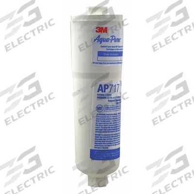 3M AQUA-PURE Inline Water Filter: 5 micron, 0.5 gpm, 8 3/8 in Overall Ht - Inline Ice Machine & Refrigerator Water Filters