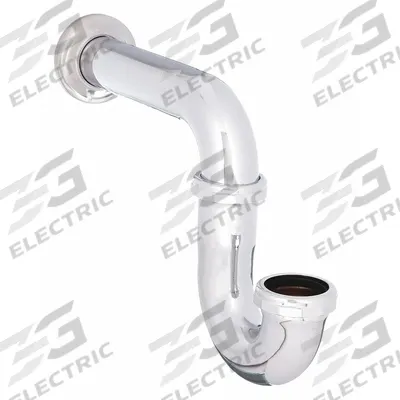 APPROVED VENDOR Trap: Brass, Chrome-Plated, Silver, 1 1/2 in_1 1/4 in Nominal Pipe Size - P-Traps