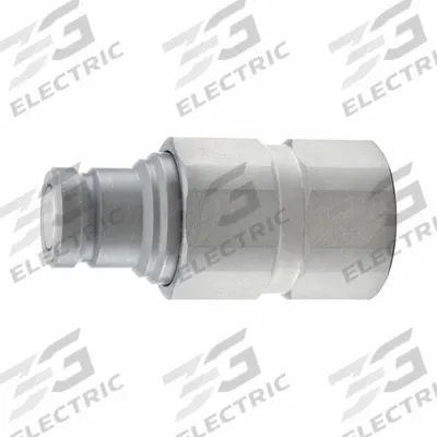 PARKER Nose Piece Assembly Coupling: 1/2 in Coupling Size, Steel - FEM Series Hydraulic Quick-Connect Coupling Plugs