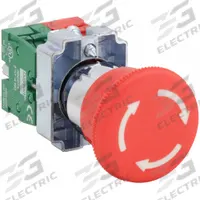 DAYTON Emergency Stop Push Button: Non-Illuminated, Mushroom Head Profile, Non-Metallic, 22 mm (MPN 30G255). Key specifications — Brand: DAYTON; Action: Maintained; Series: Dayton; Terminal Connection: Pressure Plate; Push Button Material Type: Non-Metallic.
