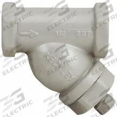 KECKLEY Y Strainer: 1/4 in, NPT, Perforated, 0.0625 in Screen Size, Carbon Steel, 3 in Ht, 3 in Lg (MPN 1/45THY-CS045P34-GTI-SB7). Key specifications — Brand: KECKLEY; Seal Material: 304 Stainless Steel; Manufacturer Part Number: 1/45THY-CS045P34-GTI-SB7; Screen Material: 304 Stainless Steel.