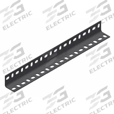 WIRECRAFTERS Slotted Angle: Slotted Angle, Powder-Coated, Steel, Gray - Ceiling Connectors & Supports for WireCrafters Partitions