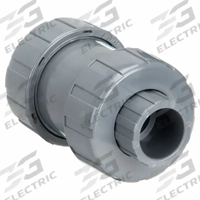 HAYWARD Check Valve: Ball, Inline Valve Body, PVC, 3/4 in Pipe Size, True Union Socket/NPT - PVC Ball Check Valves