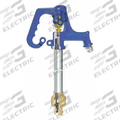 SIMMONS Yard Hydrant: Galvanized Steel, Polyester Powder Coated, 34 gpm Flow Rate - Yard Hydrants