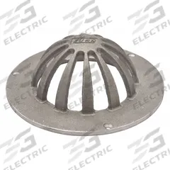 ZURN Dome Strainer: Aluminum, 6 in Overall Dia, 2 1/2 in Overall Ht, Unfinished, Drop-In (MPN P1910-SEMI-DOME-ALUM). Key specifications — Brand: ZURN; Finish: Unfinished; Color: Silver; Material: Aluminum; Connection Type: Drop-In; Grate Surface Style: Slotted; Product Type: Dome Strainer.