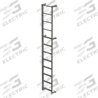 APPROVED VENDOR Fixed Ladder: 12 ft Overall Ht, 26 in Overall Wd, Steel, 300 lb Load Capacity (MPN MDS08). Key specifications — Brand: APPROVED VENDOR; Assembly: Assembled; Number of Sections: 1.