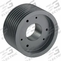 APPROVED VENDOR V-Belt Pulley: 3V650, 8 Groove, 6.5 in OD, Bushed Bore, SK, For 3V/3VX Belt Section (MPN 83V650SK). Key specifications — Pulley Industry Number: 3V650; Pitch Diameter: 6.5 in (3V); For Belt Section (broad, with similar types): 3V or 3VX.