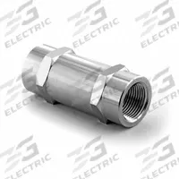HAM-LET Check Valve: Poppet, Inline Valve Body, 1 in Pipe Size, FNPT x FNPT, 316 Stainless Steel (MPN H-410-SS-N-1"-10 PSI). Key specifications — Brand: HAM-LET; Seat Material: 316 Stainless Steel.