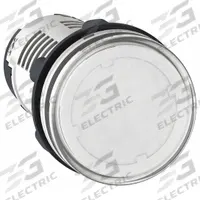 SCHNEIDER ELECTRIC Pilot Light: 22 mm Panel Mounting Hole Dia, LED, Clear, XB7 (MPN XB7EV07GP). Key specifications — Brand: SCHNEIDER.