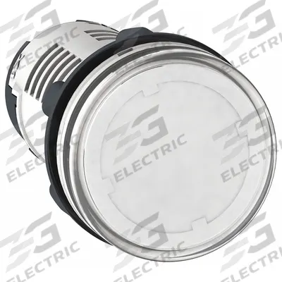 SCHNEIDER Pilot Light: 22 mm Panel Mounting Hole Dia, LED, Clear - LED Indicator Pilot Lights