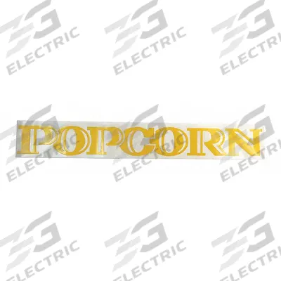 CRETORS Decal: 2414, Red/Yellow - Replacement Parts for Popcorn Makers