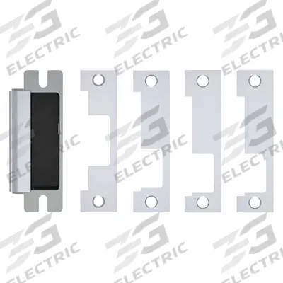 HES Electric Door Strike: 1 1/4 in Wd, 4 7/8 in Ht, Cylindrical/Mortise - Combination Cylindrical & Mortise Electric Strikes