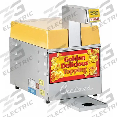 CRETORS Butter Topper: 2.5 gal Bag, Silver, Stainless Steel, 17 3/4 in Overall Ht - Butter Dispensers