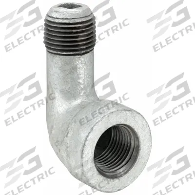 APPROVED VENDOR Metal Pipe Elbow: 90° Elbow, 1/2 in x 1/2 in, Malleable Iron (MPN 1LBK9) - Medium-Pressure Threaded Pipe Fittings