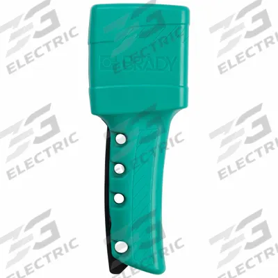 BRADY Cable Lockout: Pull Tight, Green - Squeeze-Handle Cable Lockouts