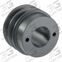 APPROVED VENDOR V-Belt Pulley: 2AK30, 2 Groove, 3.05 in OD, Bushed Bore, H/QT, Cast Iron, Plain (MPN 2AK30H). Key specifications — attr1318293: 2AK30; attr1318301: 2.46 in (3L); attr1318291: 3L.