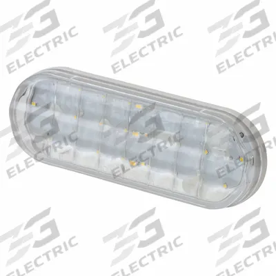 GROTE Back-Up Light: LED, Backup/Reverse Light, Clear, Oval, 2 1/4 in Overall Ht - Backup/Reverse Lights