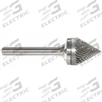 APPROVED VENDOR Carbide Bur: 60° Cone, SJ-6, Double Cut, 5/8" x 9/16" Head, 1/4" Shank (MPN 310-002165). Key specifications — Trade Number: SJ-6; Brand: APPROVED VENDOR.