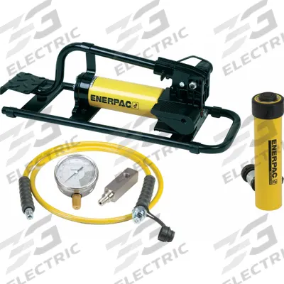 ENERPAC Ram and Pump Set: 10 ton Cylinder Nominal Capacity, 2 1/8 in Cylinder Stroke - Standard Ram & Pump Sets