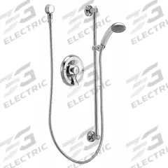 MOEN Shower Faucet: Commercial, 2.5 gpm Fixed Showerhead Flow Rate, Brass, Chrome Finish (MPN 8346). Key specifications — attr1163385: Brass; attr1172819: Commercial.