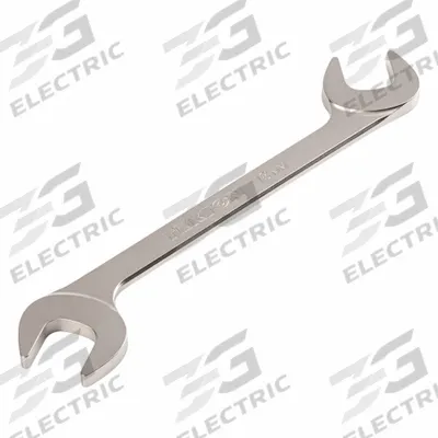 TEKTON Open End Wrench: Chromium Molybdenum Steel, Satin, 18 mm Head Size - Metric, Double End, Open End Wrenches