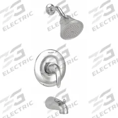 AMERICAN STANDARD Tub and Shower Trim Kit: Reliant 3, 2.5 gpm Fixed Showerhead Flow Rate, Chrome (MPN TU385502.002). Key specifications — Connection Type: FNPT; Series: Reliant 3; Showerhead Spray Patterns: Single.
