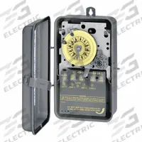 INTERMATIC Electromechanical Timer: 24 hr, 208-277V AC, SPST, Mechanical (MPN T1472BR). Key specifications — Body Material: Metal; Indoor/Outdoor Usage: Outdoor; Mounting Style: Surface; Brand: INTERMATIC.