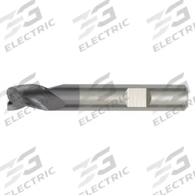 WIDIA HANITA Corner Radius End Mill: Carbide, TiAlN Coated, 3 Flute, 6 mm Mill Dia - Carbide Corner-Radius End Mills for Stainless Steel & Super Alloys