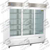 AMERICAN BIOTECH SUPPLY Lab Refrigerator: 69 cu ft, Upright, 1°C to 10°C, 33 1/4 in Overall Dp, Temp (MPN ABT-HC-LS-69). Key specifications — Door Opening Style: Sliding; Color: White; Alarm Type: Temperature; Manufacturer Part Number: ABT-HC-LS-69; Brand: AMERICAN BIOTECH SUPPLY; Product Type: Lab Refrigerator; Door Type: Sliding Glass; Refrigerant Type: R-290.