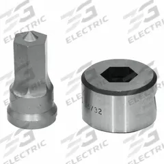 EDWARDS Hex Punch & Die Set: Edwards, 55 ton_65 ton_100 ton_120 ton Compatible Ironworker Size, Hex (MPN ED9-PDH3/4). Key specifications — attr67451: IW55 , IW65 , IW100, IW120; attr67489: Hex; attr67463: 3/4 in; attr67447: ED9-PDH3/4; attr67456: Edwards; attr67443: EDWARDS; attr67472: 3/4 inHex Punch & Die Set.