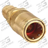 PARKER Hydraulic Quick Connect Hose Coupling: 1/2 in Coupling Size, Brass, 45.42 lpm Max. Flow Rate (MPN PC506). Key specifications — Body Material: Brass; Brand: PARKER.